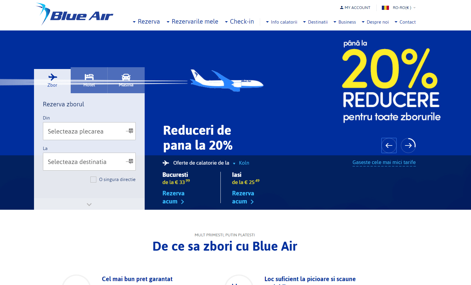 Blue Air Reducere 15% la bilete avion