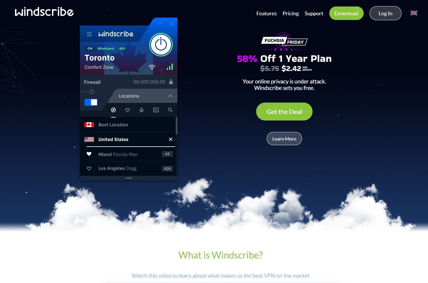Windscribe | VPN Gratuit pentru 1 an 3