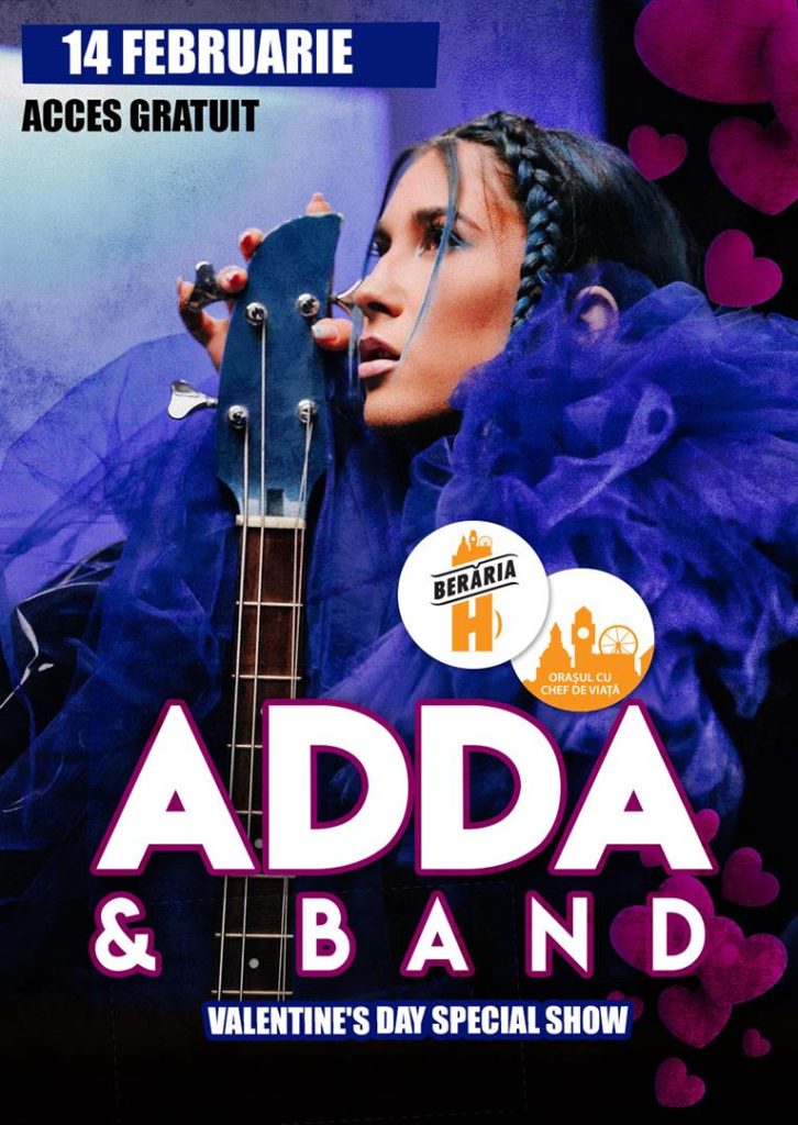 Concert ADDA & Band de Valentines Day în Berăria H - Acces Gratuit 1